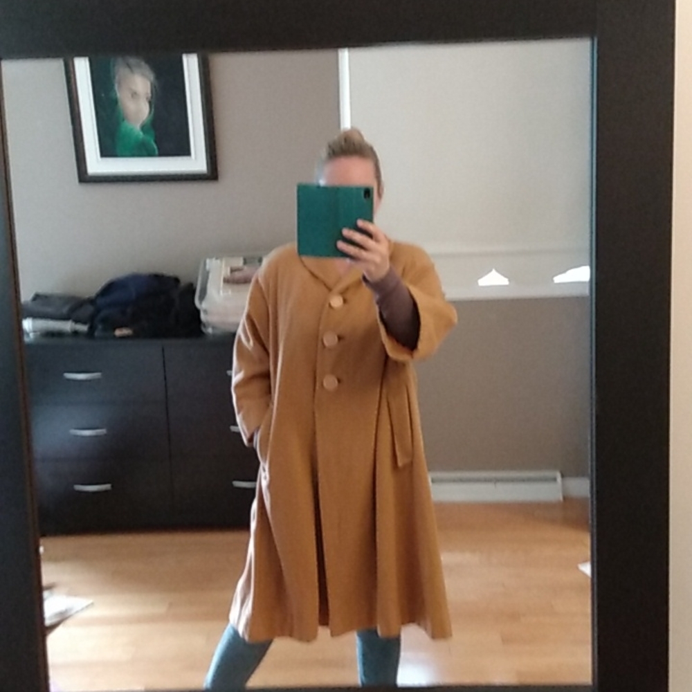 Vintage Swing style Virgin wool peacoat med/large